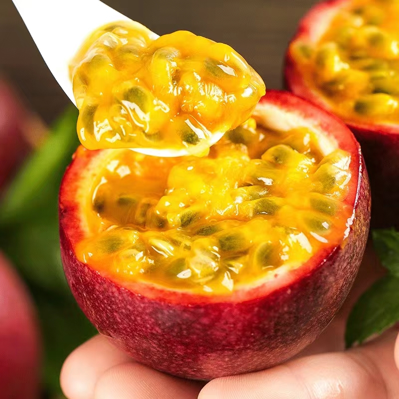 广西百香果5斤大果新鲜水果紫皮百果香果酱一级白香果