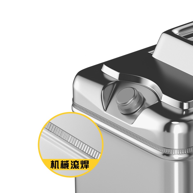 瑾如云海 不锈钢盖方桶 不锈钢油桶 30升 个高清大图