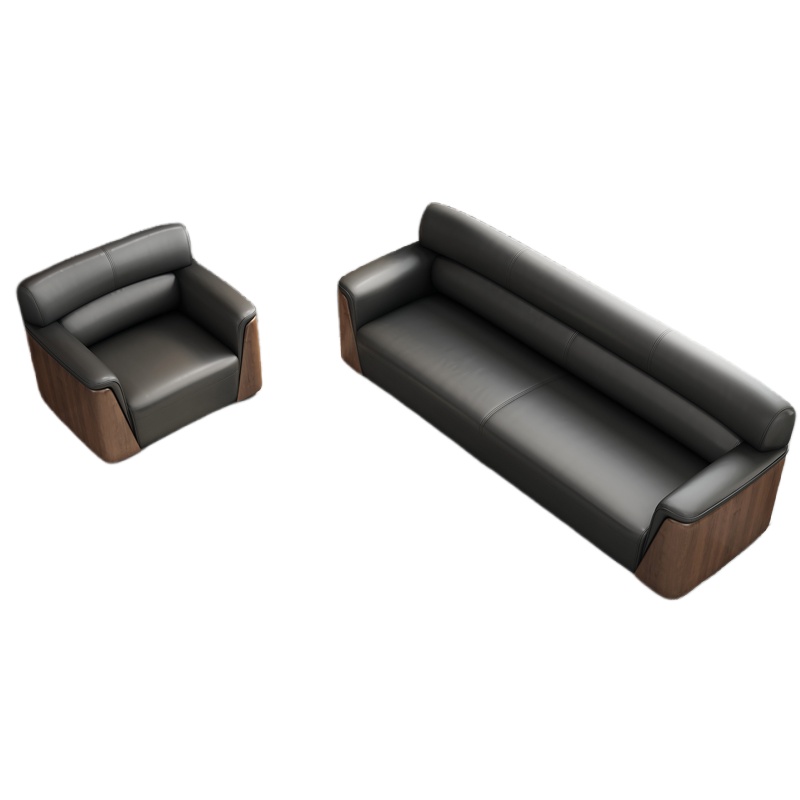 烁恒办公沙发三人+单人位套高清大图