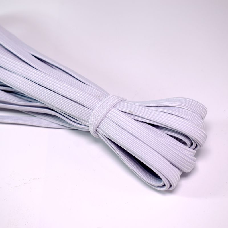 家用双层加厚扁松紧带高弹力宽扁细橡筋裤腰服装橡皮筋耐用白色双层
