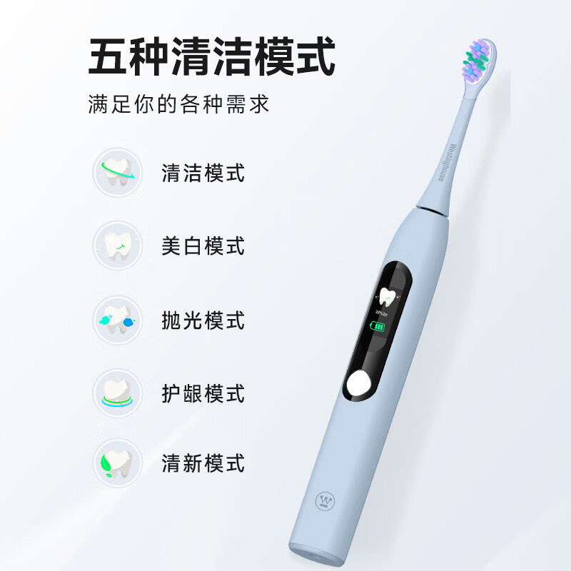西屋电动牙刷WT-0509智能声波牙刷深度清洁护龈成人牙刷高清大图