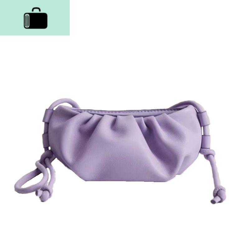 2020夏新款可爱mini云朵包百搭褶皱饺子包女斜挎单肩小包包手拿包NEWLAKE高清大图