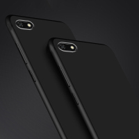 [送手机支架]轻万适用华为畅享8e手机壳磨砂保护套黑色tpu防摔HUAWEI