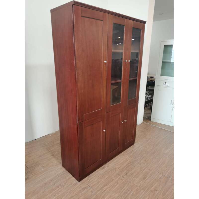 楚昌三门书柜木皮资料柜档案柜JCJJ-SG01规格1200*400*2000