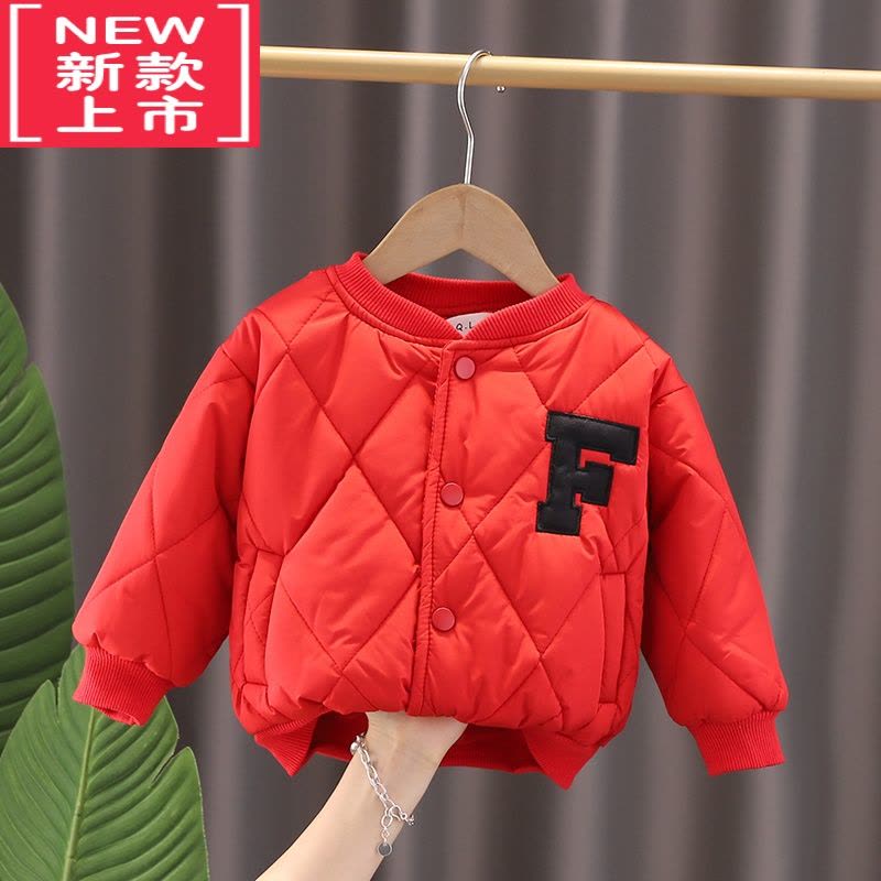 可莉允男童夹棉棒球服棉服外套冬装冬款婴儿童装女童宝宝加厚棉衣小童潮图片