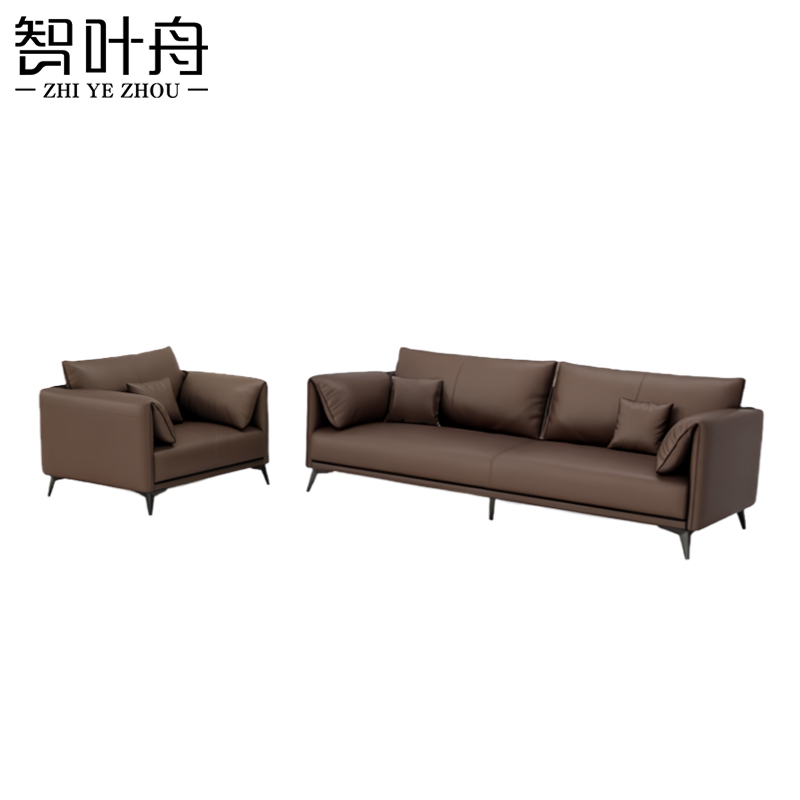 智叶舟沙发组合200*85*85cm(3+1)套高清大图