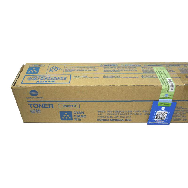 柯尼卡美能达 KONICA MINOLTA TN321C 青色碳粉 适用C364/C284/C224/c364e