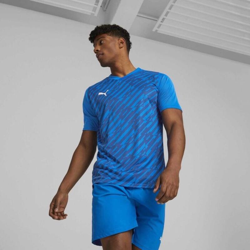 彪马(Puma)纯棉透气舒适足球训练运动T恤男款PUMA团队荣耀球衣