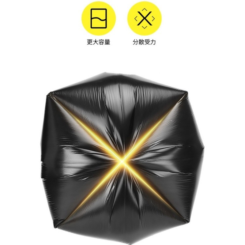 苏宁宜品 平口式家用垃圾袋(300只/3卷)点断加厚一次性厨房卫生间卧室垃圾袋