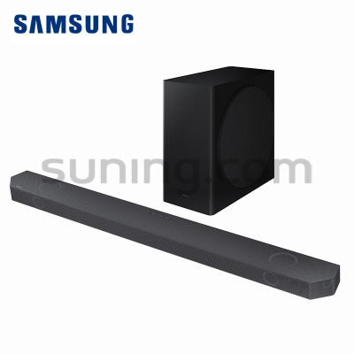 三星SAMSUNG HW-Q800B/XZ 物理5.1.2CH杜比全景声DTS:X 回音壁家庭影院无线蓝牙音响 EARC