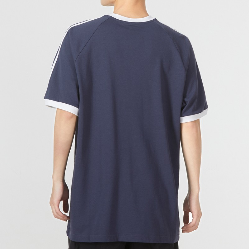 阿迪达斯 (adidas) 三叶草官方圆领透气运动服男装短袖夏季新款宽松纯棉T恤休闲半袖 HE9545