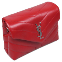 [直营]YVES SAINT LAURENT(圣罗兰)LouLou系列 女士斜挎包单肩包 YSL女包 红色