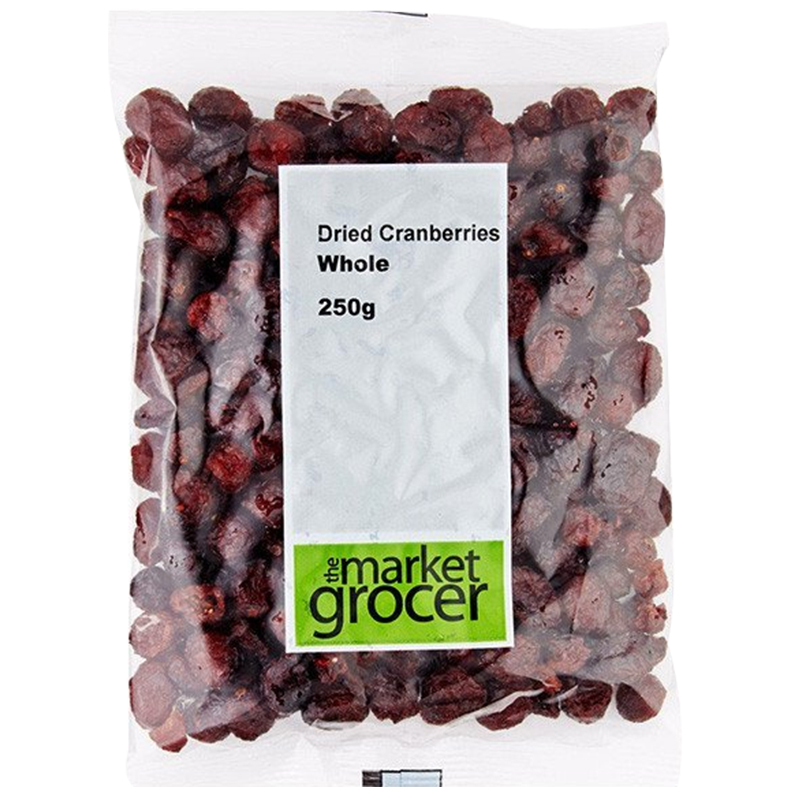 The market grocer 天然精制蔓越莓干250G/袋 进口蔓越莓干 果干 蜜饯 进口零食