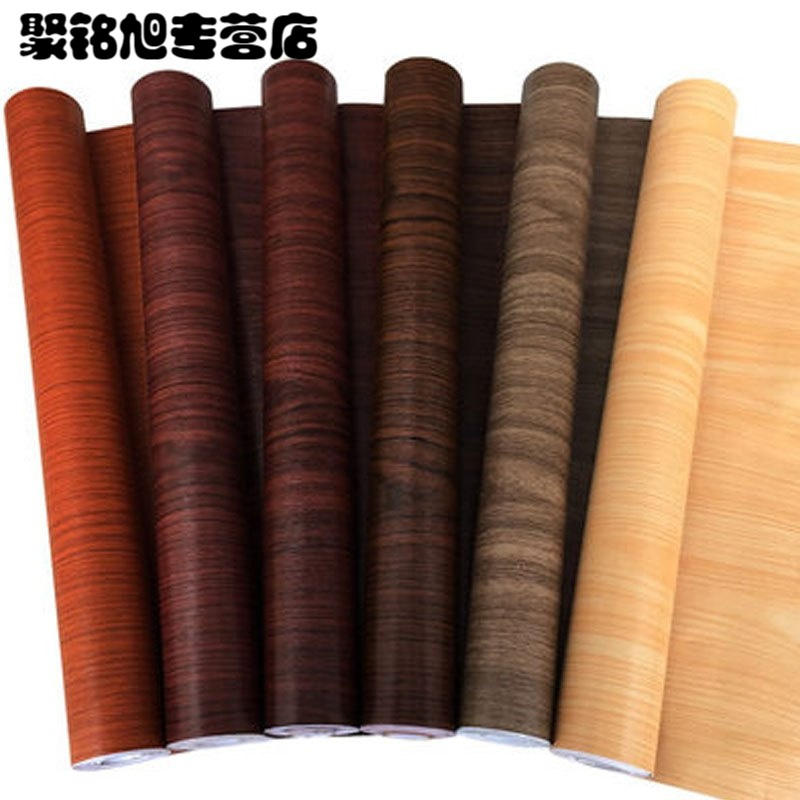 [ 90CM宽*5M]复古木纹pvc自粘墙纸木纹纸柜衣柜家具翻新仿木加厚墙贴纸贴平面墙贴家装主材墙纸