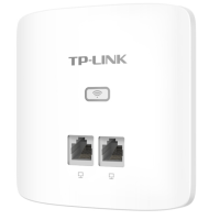 普联(TP-LINK) 无线面板 TL-AP300I-POE 薄款300兆无线面板式AP家用86型wifi嵌入墙壁路由器
