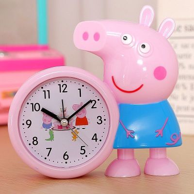 小猪佩奇闹钟女生可爱学生用儿童专用小学生卧室韩版女孩创意闹钟小猪
