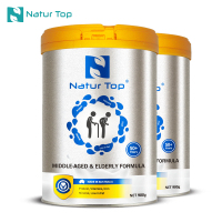 澳洲原装进口Natur Top诺崔特 无蔗糖中老年成人男女脱脂高钙高蛋白牛奶粉 900g 2罐装