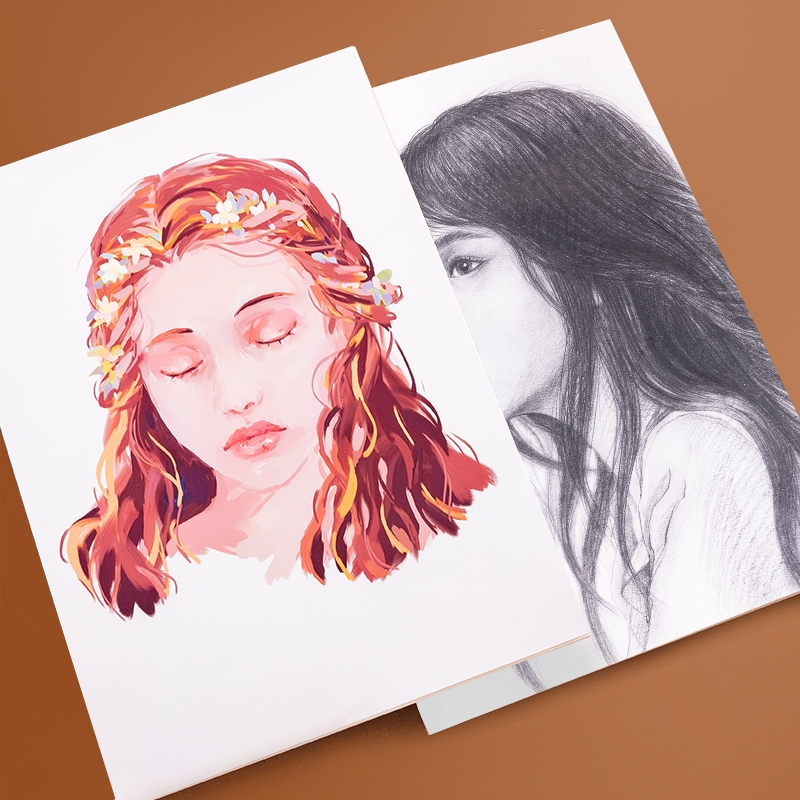 晨光(M&G)文具素描纸水粉速写16k水彩手绘画册马克笔绘画8k白纸学生用初学者儿童A4美术生专用