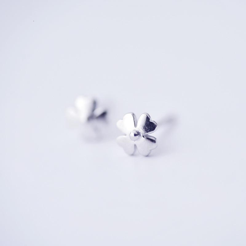 新款时尚韩版饰品925银气质小清新光面耳钉银耳饰YWJY5662送女朋友七夕情人节礼物