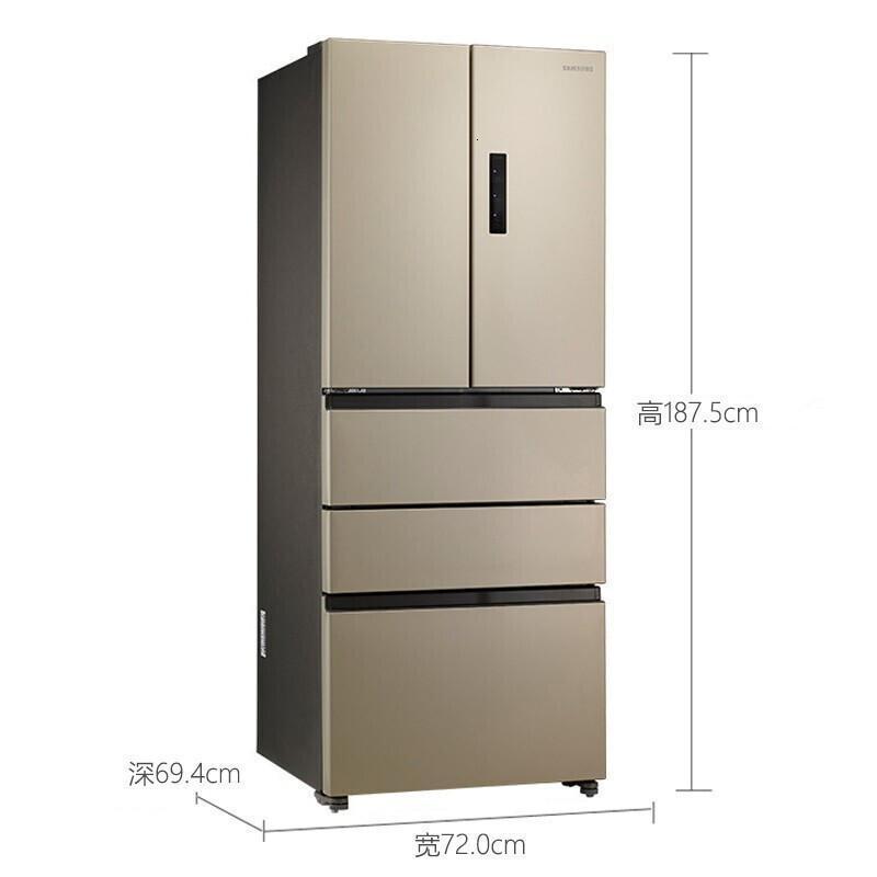 三星(SAMSUNG) BCD-402DTISK1 450升法式多门冰箱 智能变频 风冷无霜 家用大容量电冰箱 金色