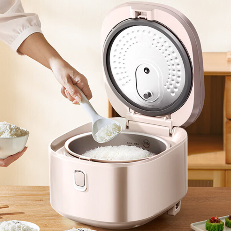 美的电饭煲4L粉色MB-4E62LS大容量0涂层内胆高清大图