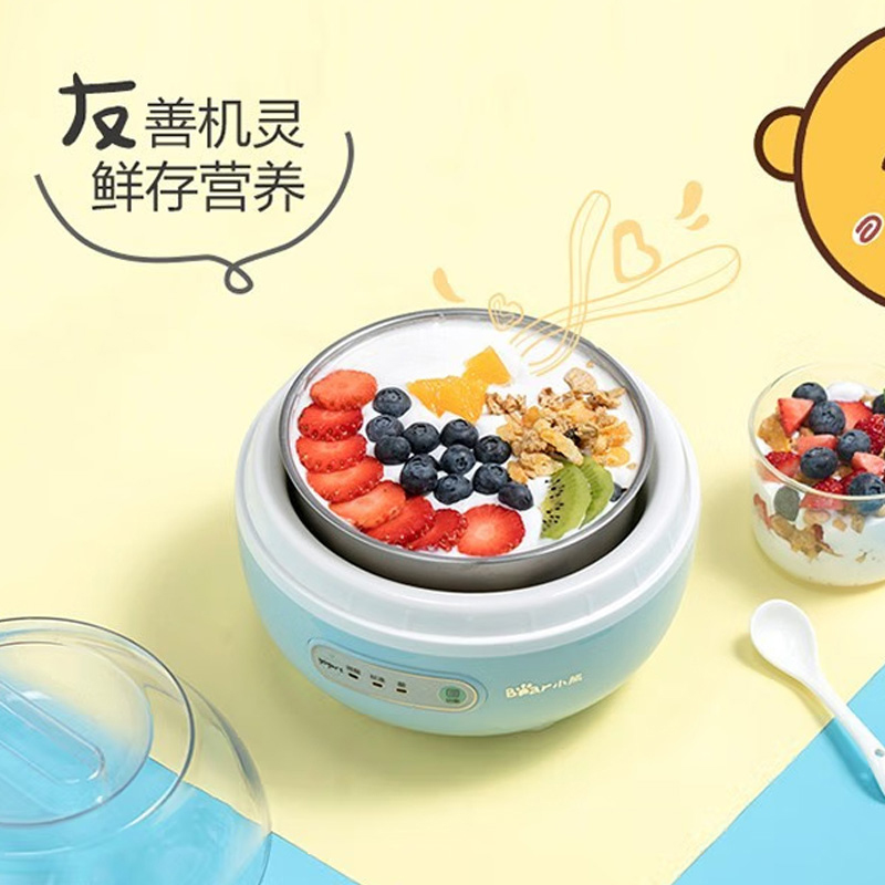 小熊酸奶机家用全自动微电脑可定时不锈钢内胆SNJ-C10H1高清大图