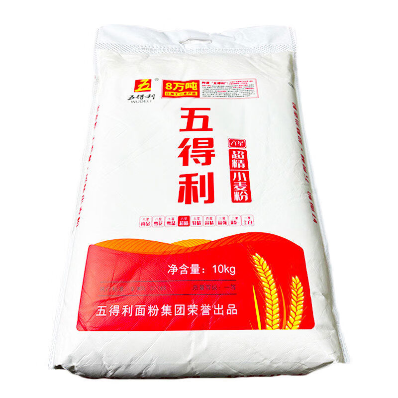 五得利 面粉 通用面粉 六星超精10kg*1袋高清大图