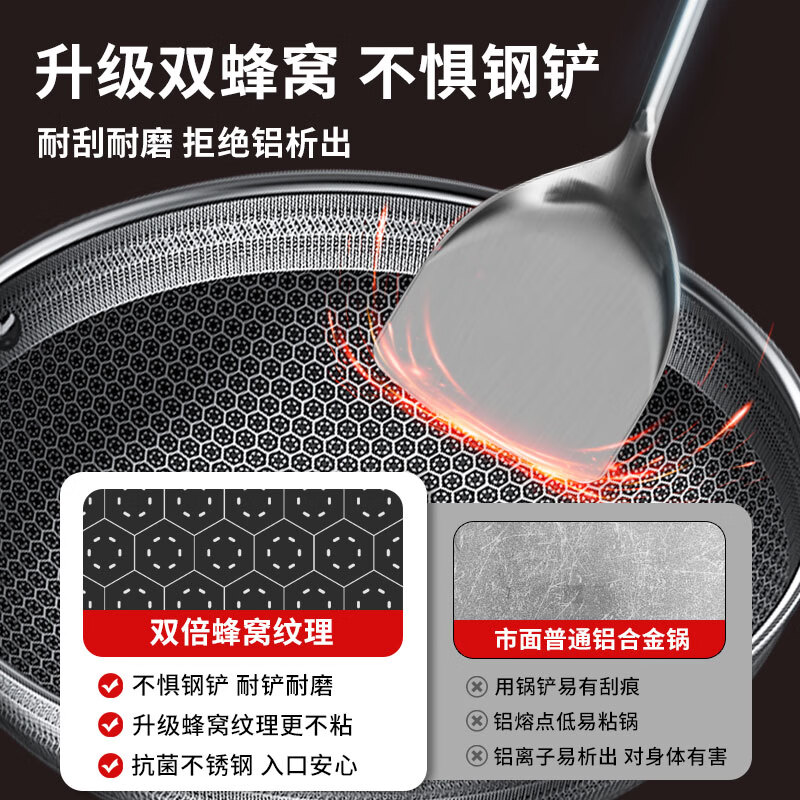 康巴赫 KGH-C32A 炒锅32cm (单位:个) 黑色高清大图