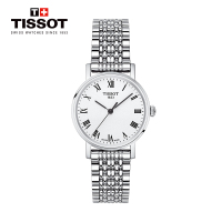 [热卖推荐]天梭(TISSOT)瑞士手表 商务简约时尚复古 魅时系列钢带女士石英表T109.210.11.033.00