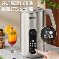 苏泊尔(SUPOR)豆浆机 1.2L家用多功能双钢彩屏304级不锈钢免滤预约料理机搅拌机 DJ12B-P39E