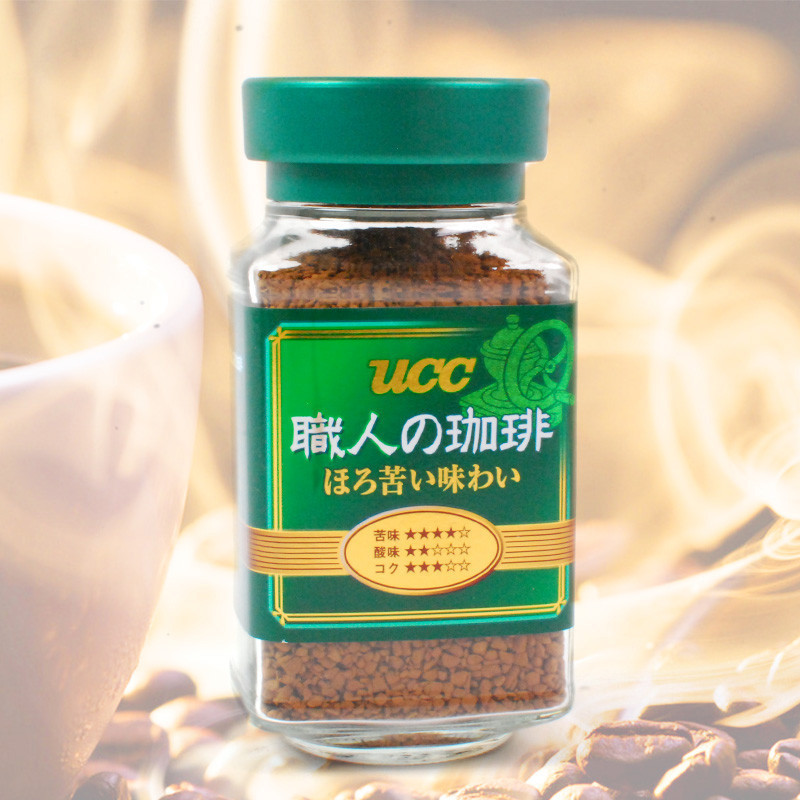 [偏苦口感]悠诗诗(UCC)绿标精品速溶职人咖啡 90g/瓶 进口咖啡粉 速溶咖啡 黑咖啡 冲调饮品 日本进口高清大图