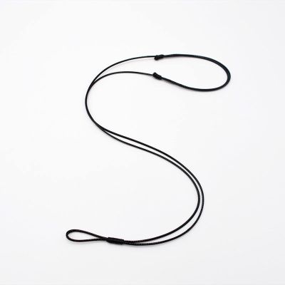黑色1条1.0mm粗 可伸缩 穿戒指的项链绳子挂平安扣手工编织玉坠吊坠挂绳可伸缩简约项链绳