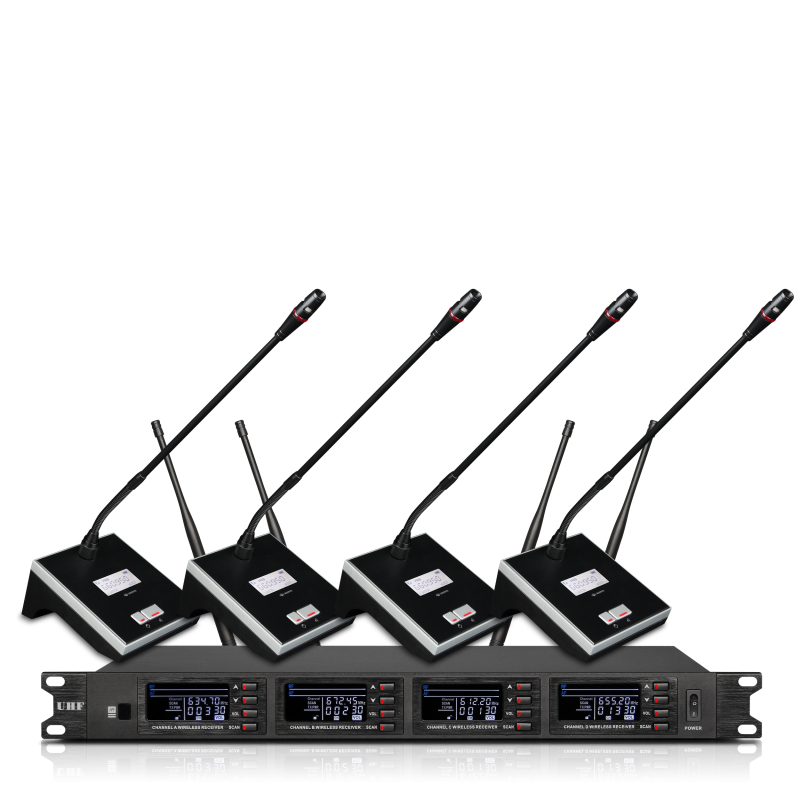 XIRCOM(捷讯)XC-680M U段无线一拖八会议式话筒无线台式鹅颈(可换手持话筒)视频会议应用