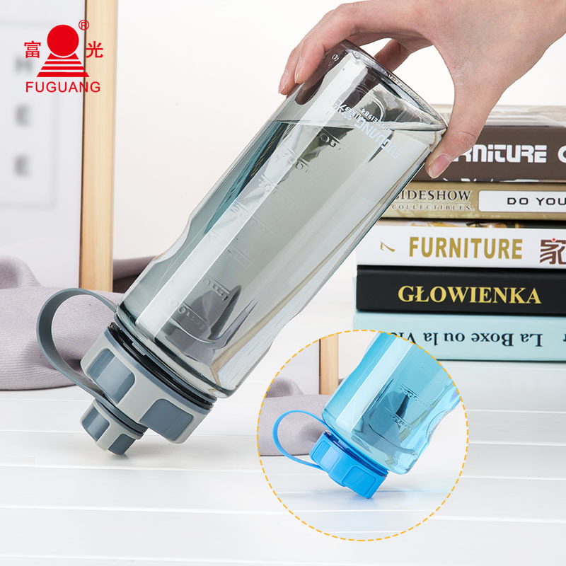 富光FG0093塑料水杯大容量家用防漏便携水壶户外运动水杯 蓝色 2000ML