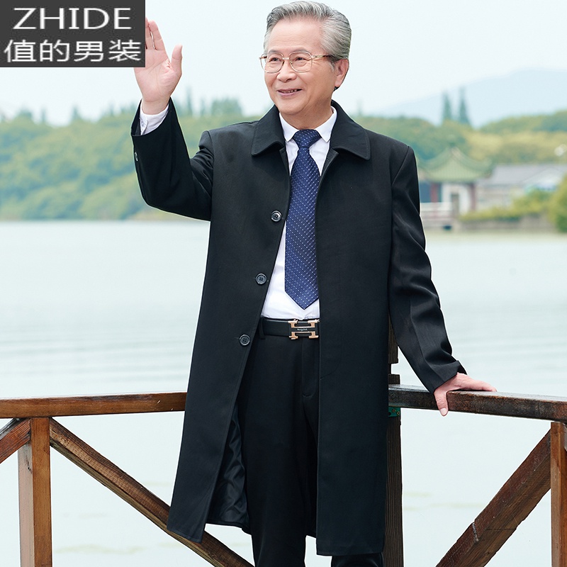 值得男装外套男中加肥加大码装宽松胖子风衣韩版潮流休闲工装夹克_419 黑色 190/XXXL
