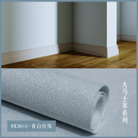 高精密网红无缝墙布全屋卧室客厅素色暗花现代简约小花高级壁布全国上门包安装(金牌师傅】全国安装 青白经纬（SX3042）