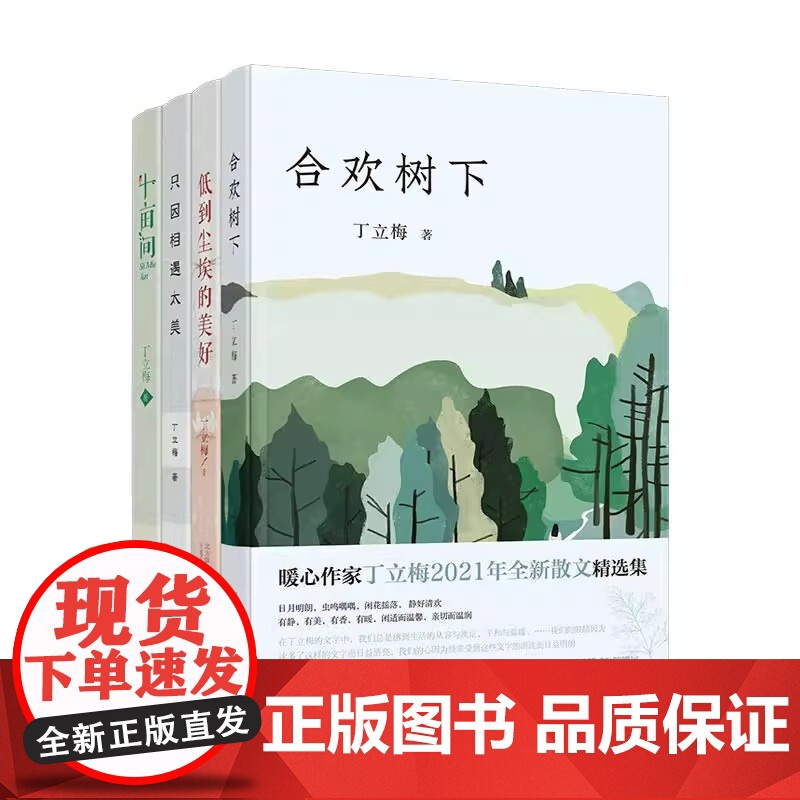 丁立梅散文精选集 套装4册 合欢树下 十亩间 只因相遇太美 低到尘埃的美好 中考语文阅读热点作家 多次入选中考语文试题高清大图