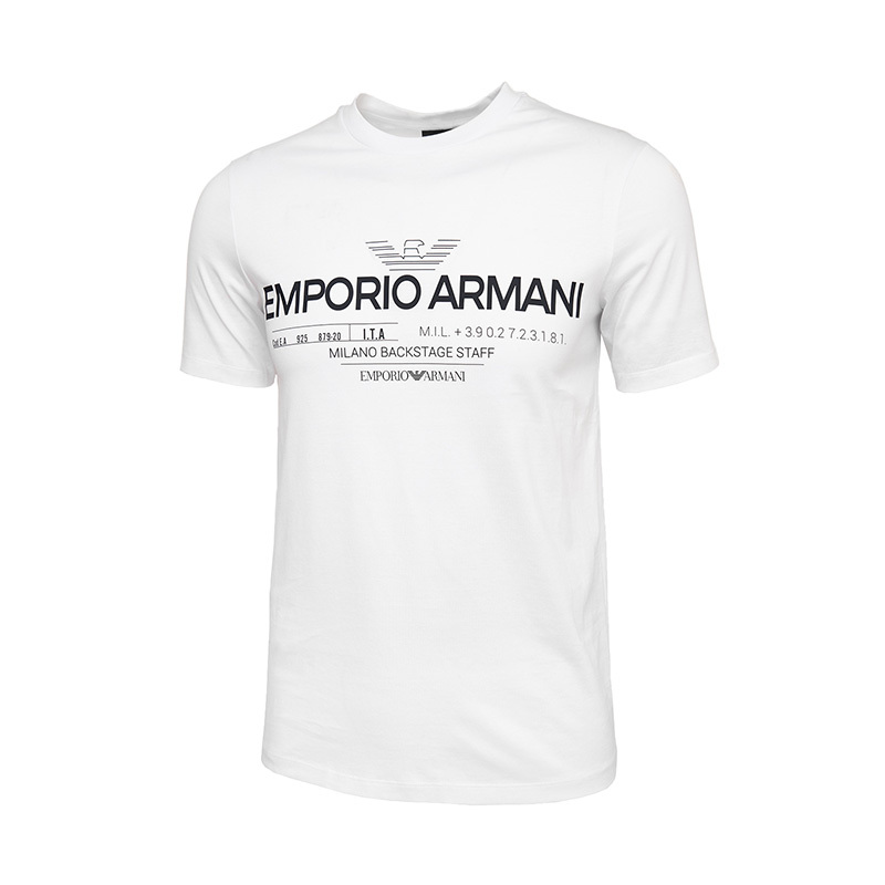 EMPORIO ARMANI 阿玛尼 2020新款 男士LOGO徽标印花短袖T恤高端男士T恤