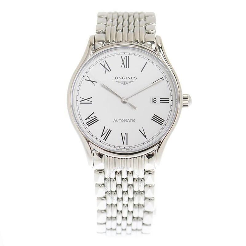 官方正品浪琴longines瑞士名表律雅系列男士商务现代简约白色表盘自动