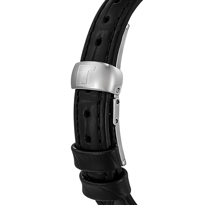 天梭(TISSOT)手表 瑞士品牌 新款俊雅5.15mm纤薄表盘皮带腕表女表石英表女T063.009.16.058.00
