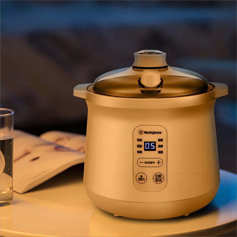 西屋(Westinghouse)隔水精炖 智能菜单 24H预约 电小型隔水电炖盅 WDZ-121!高清大图