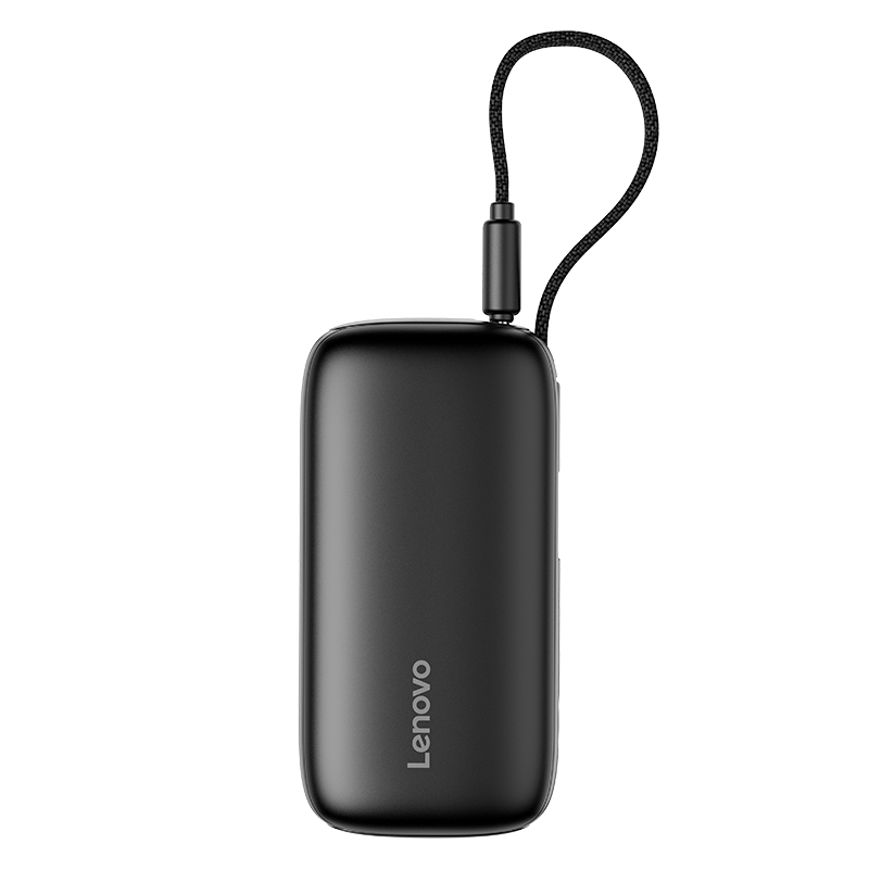 联想(Lenovo)LD220-05 充电宝移动电源5000毫安 自带线22.5W 黑色