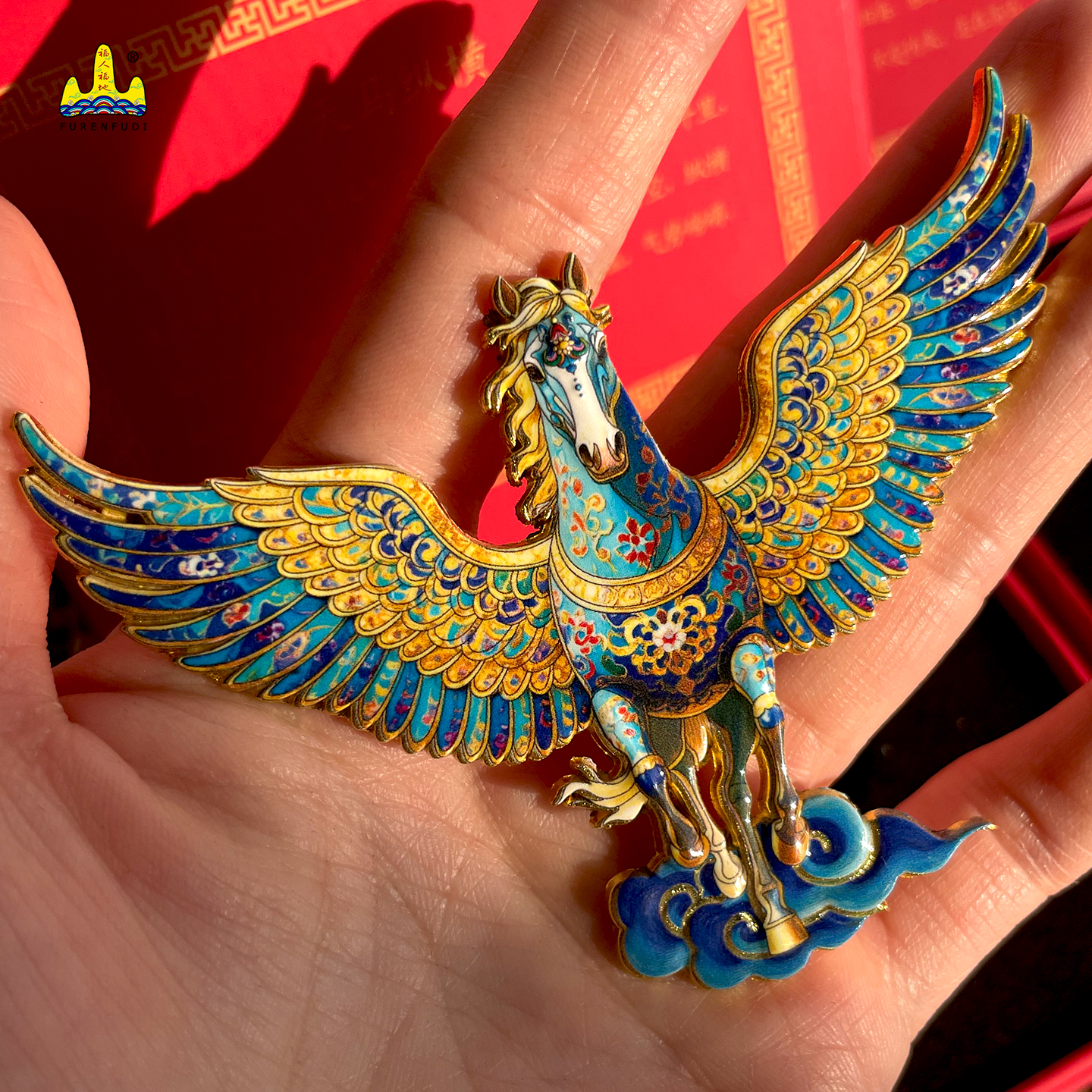 2026新款天马磁吸冰箱贴个性创意3d立体复古风金属磁贴特色高级感高清大图