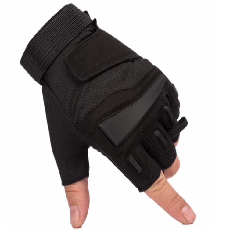 WURONG 运动半指手套男军迷春夏户外用战术手套健身防滑耐磨骑行手套露指高清大图