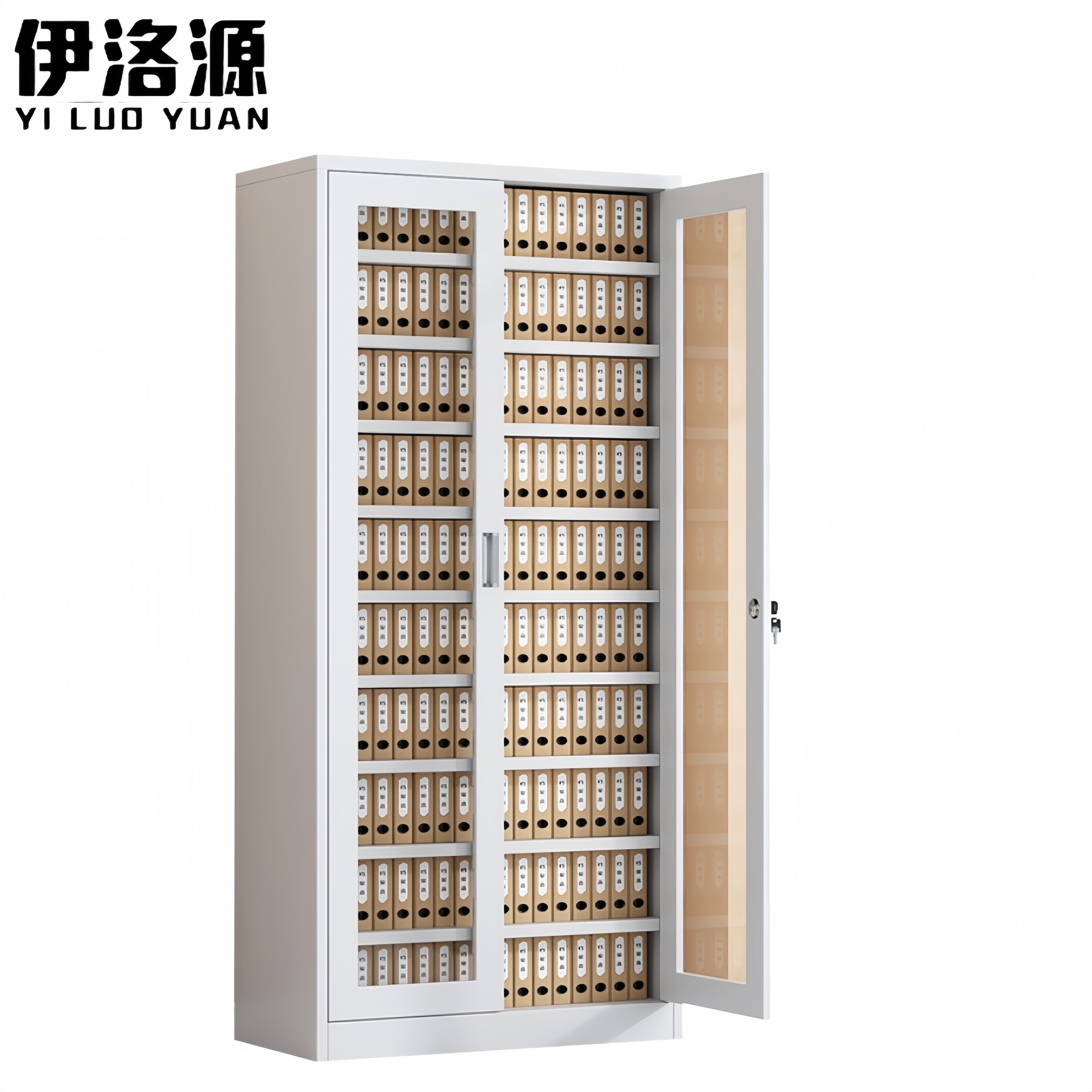 伊洛源铁皮档案柜850*390*1800mm台高清大图