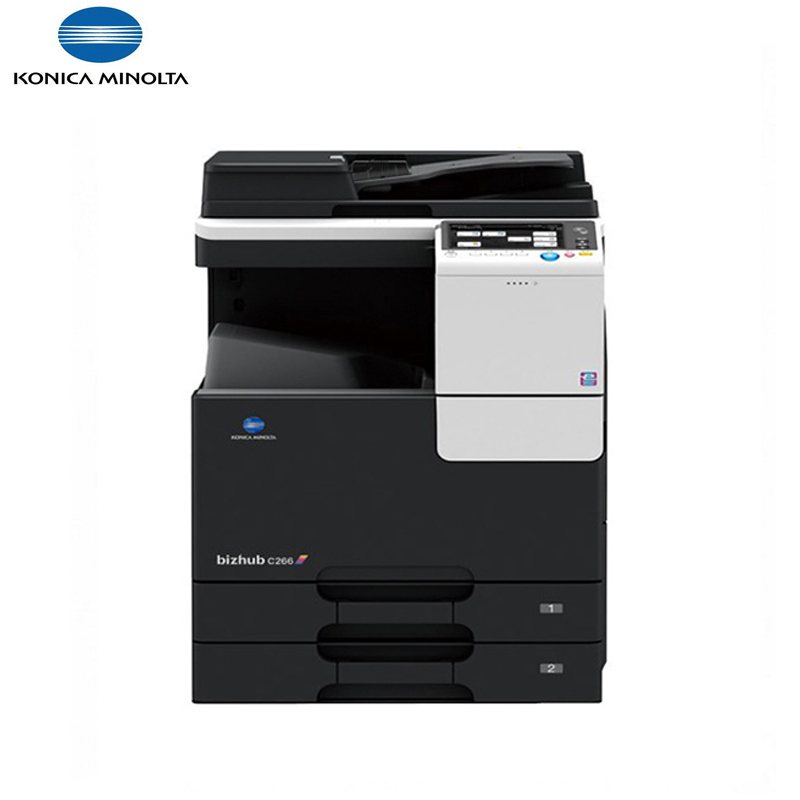 柯尼卡美能达(KONICA MINOLTA)C266彩色激光A3多功能一体机(26页/分 标配+自动输稿器+双纸盒)