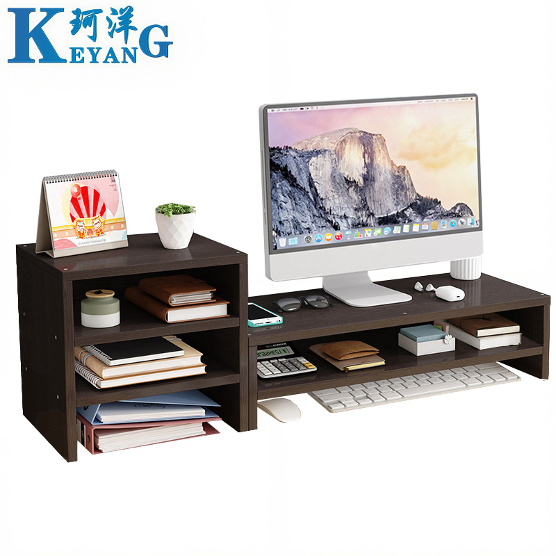 珂洋 显示器增高架 双层+三层(黑胡桃) 个高清大图