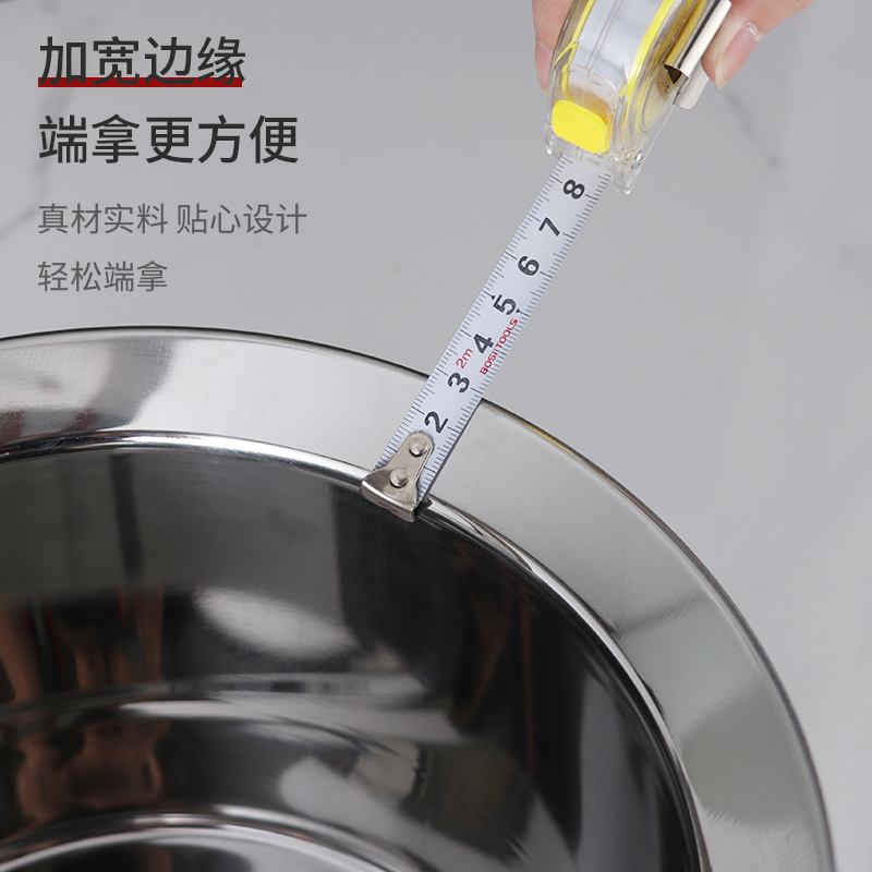 企采严选无磁不锈钢直型加厚油缸油盆油缸油鼓大容量调料盆厨房商用犊牛盆 10寸宽边油格 特密