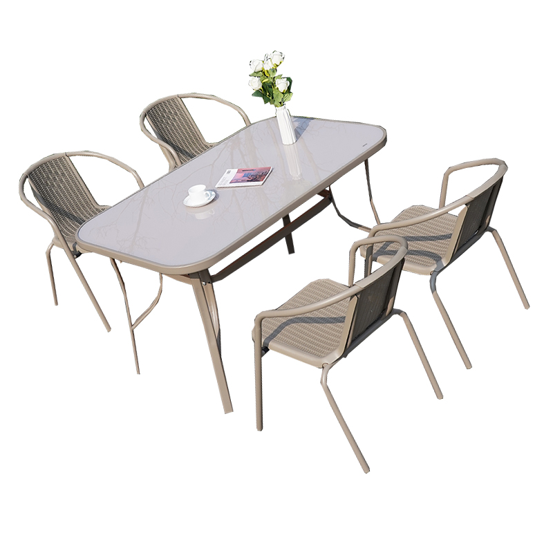 翼澜 户外桌椅 长桌 套高清大图