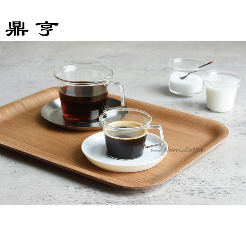 鼎亨现货|日本 CAST咖啡杯碟玻璃杯 茶杯碟配套不锈钢杯碟瓷杯碟